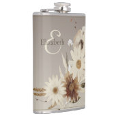 Waterverf Floral Monogram Heupfles (Rechts)