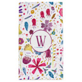 Waterverf Floral Monogram Klein Cadeauzakje (Achterkant)