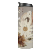 Waterverf Floral Monogram Thermosbeker (Geroteerd rechts)