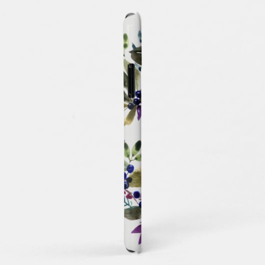 Waterverf Floral Monogram Wreath Case-Mate iPhone Case (Achterkant/rechts)