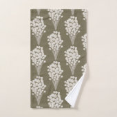 Waterverf Floral Monogrammed Towel Set Bad Handdoek (Handdoek)