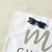 Waterverf Floral Mrs Date Strandlaken (In situ)