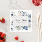 Waterverf Floral Napkins Servet (Insitu)