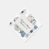 Waterverf Floral Napkins Servet (Hoek)