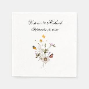 Waterverf Floral Napkins Servet