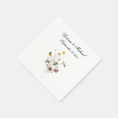 Waterverf Floral Napkins Servet (Hoek)