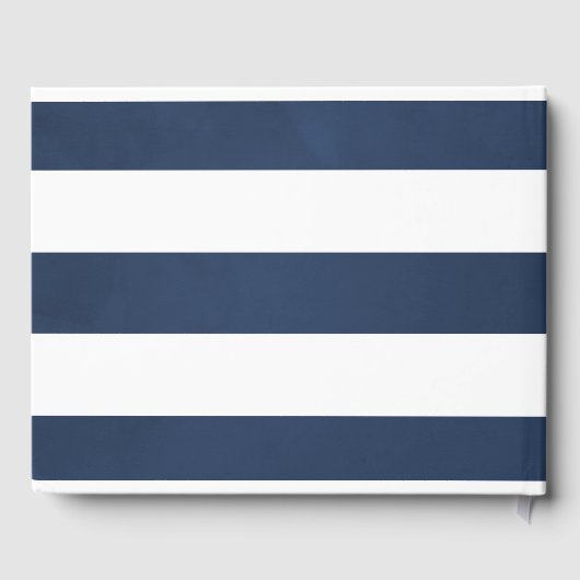 Waterverf Floral Nautical Wedding Gastenboek (Achterkant)