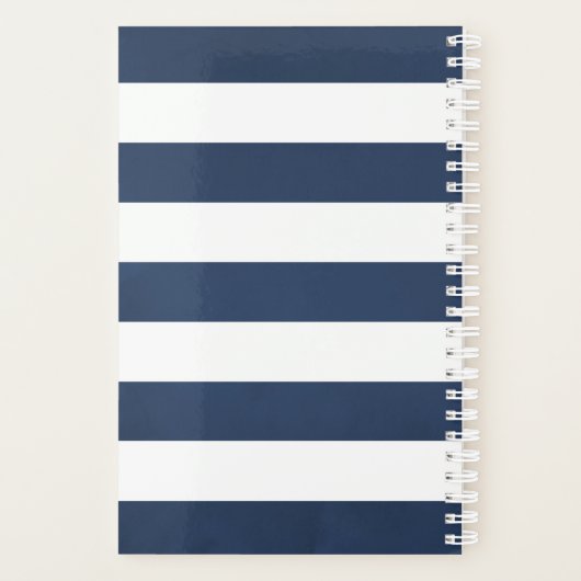 Waterverf Floral Nautical Wedding Planner (Achterkant)