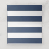 Waterverf Floral Nautical Wedding Table Number Plaatskaartje (Binnenkant ongevouwen)