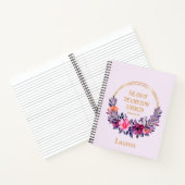 Waterverf Floral Neh. 8:10 De vreugde van de Heer Notitieboek (Binnen)