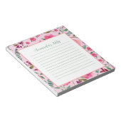 Waterverf Floral Notitieblok (Schuin)
