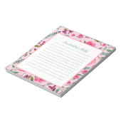 Waterverf Floral Notitieblok (Linkerzijde)