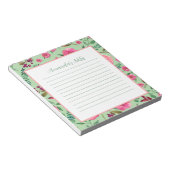 Waterverf Floral Notitieblok (Schuin)