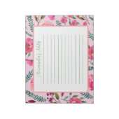 Waterverf Floral Notitieblok (Linkerzijde)