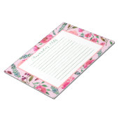 Waterverf Floral Notitieblok (Schuin)