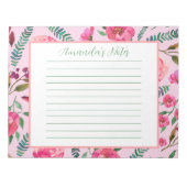 Waterverf Floral Notitieblok (Voorkant)