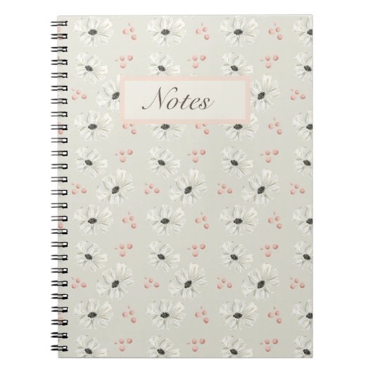 Waterverf Floral Notitieboek (Voorkant)