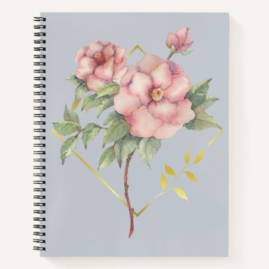 Waterverf Floral Notitieboek (Voorkant)