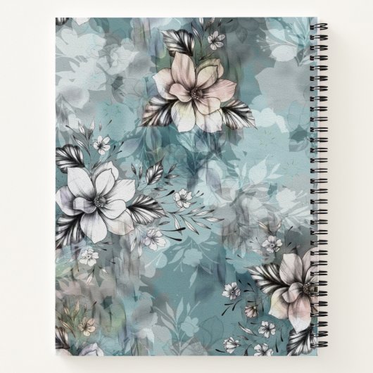 Waterverf Floral Notitieboek (Achterkant)