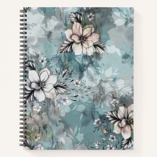Waterverf Floral Notitieboek (Voorkant)