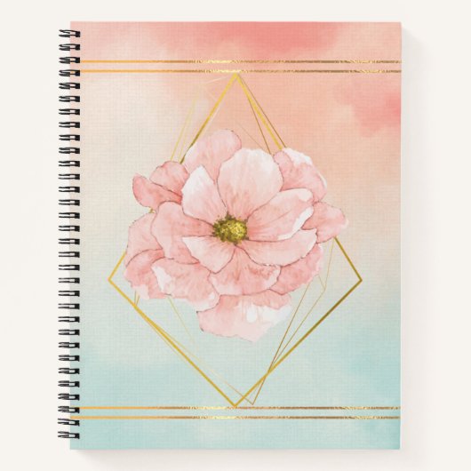 Waterverf Floral Notitieboek (Voorkant)