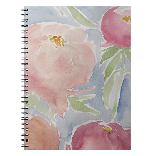 Waterverf Floral Notitieboek (Voorkant)