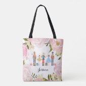Waterverf Floral Nutkraker Tote Bag (Achterkant)