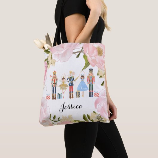 Waterverf Floral Nutkraker Tote Bag (Dichtbij)