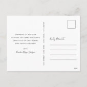  Waterverf Floral Paasbunny Feestdagenkaart (Achterkant)