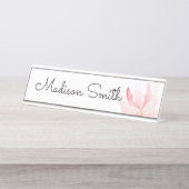 Waterverf Floral Painting Bureau Naambordje (Voorkant)