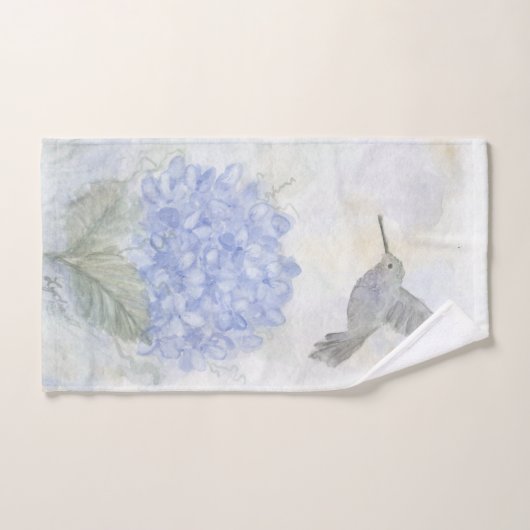 Waterverf Floral Painting on Towel Handdoek (Handdoek)