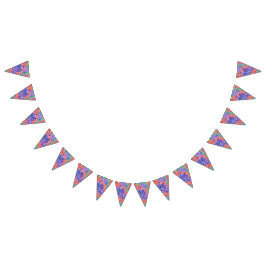  Waterverf Floral Party Bunting Vlaggetjes