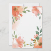 Waterverf Floral Pastel Blank Kaart (Achterkant)