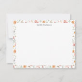  Waterverf Floral Pastel op maat Notitiekaartje (Voorkant)