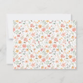  Waterverf Floral Pastel op maat Notitiekaartje (Achterkant)