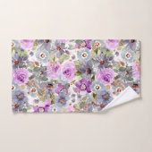 Waterverf Floral Patroon 3 Ring Multomap Bad Handdoek (Handdoek)