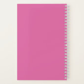 Waterverf Floral Patroon Roze Ventilator Stempel H Notitieboek (Achterkant)