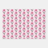 Waterverf Floral Pattern Baby shower Cute Pink Inpakpapier Vel (Voorkant 2)