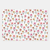 Waterverf Floral Pattern Baby shower Cute Pink Inpakpapier Vel (Voorkant)