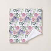 Waterverf Floral Pattern Bad Handdoek (Wasdoekje)