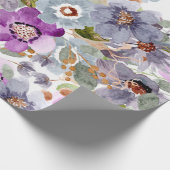 Waterverf Floral Pattern Cadeaupapier (Hoek)