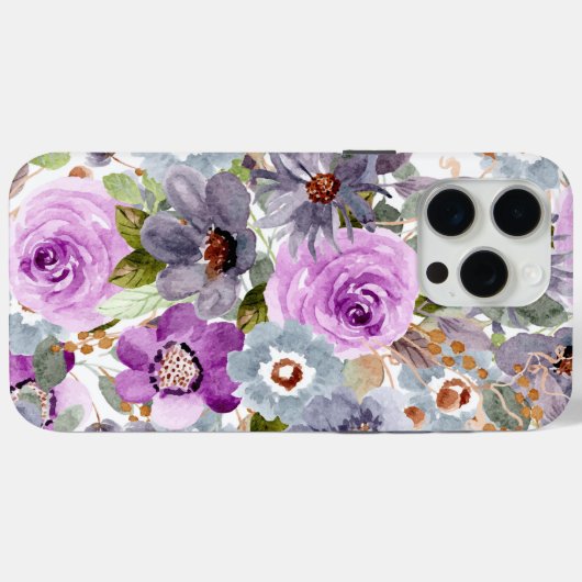 Waterverf Floral Pattern Case-Mate iPhone Case (Achterkant (horizontaal))
