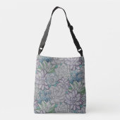 Waterverf Floral Pattern Crossbody Tas (Achterkant)