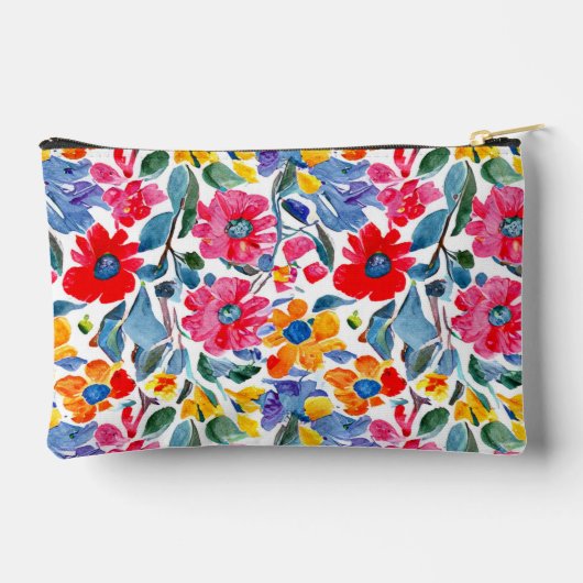 Waterverf Floral Pattern Etui (Achterkant)