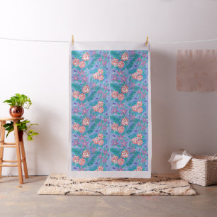 Waterverf Floral Pattern Fabric Stof