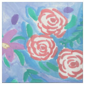 Waterverf Floral Pattern Fabric Stof (Swatch)