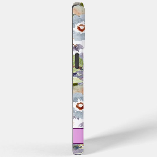 Waterverf Floral Pattern Hoesje-Mate iPhone Case (Achterkant / Rechts)