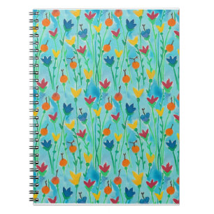 Waterverf Floral Pattern Journal Notitieboek