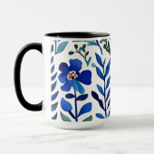  Waterverf Floral Pattern Mok (Links)