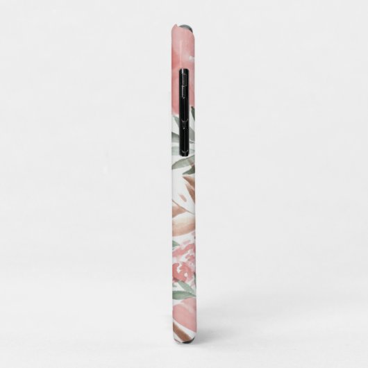 Waterverf Floral Pattern Monogram Case-Mate iPhone Case (Achterkant/links)